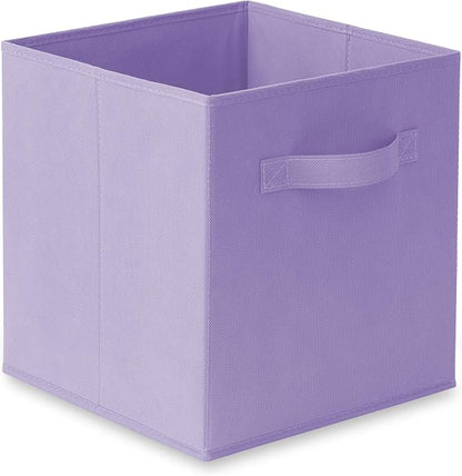 Casafield Set of 6 Collapsible Fabric Cube Storage Bins, Lavender - Image 2