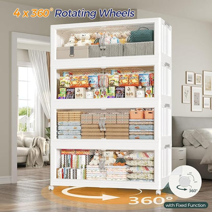 640QT Extra Large Stackable Storage Bins - Image 6