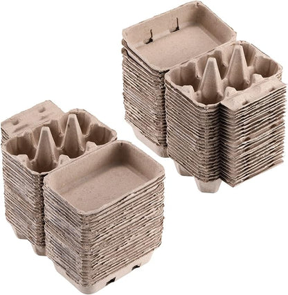 Half Dozen Vintage Egg Cartons 50 Pack, Blank Natural Pulp Egg Cartons 6 Count - Image 4