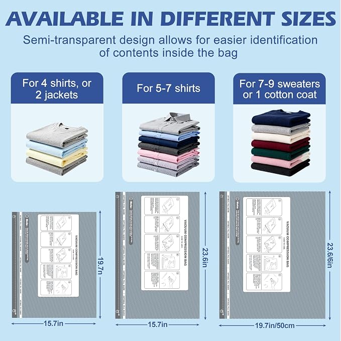 Travel Vacuum Storage Bags - Image 4