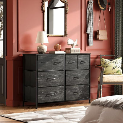 WLIVE Wide Dresser for Bedroom, 8 Drawer Chest of Drawers, Wide storage design - Image 4