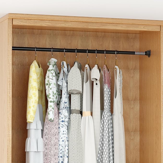 Adjustable Closet Rod for Hanging Clothes – Heavy Duty Metal Clothing Rail - Image 2
