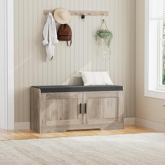 Homleke 2-Tier Storage Bench, Shoe Bench by Homleke