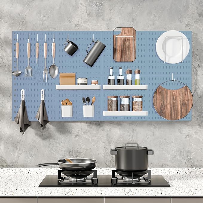 Pegboard Combination Kit, 25.2" x 25.2" Wall Mounted Storage Set - Image 3