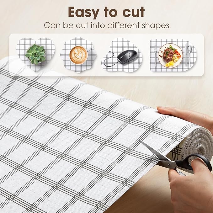 Drawer and Shelf Liner, Non-Slip Kitchen Cabinet Liners Non-Adhesive Thick - Image 4