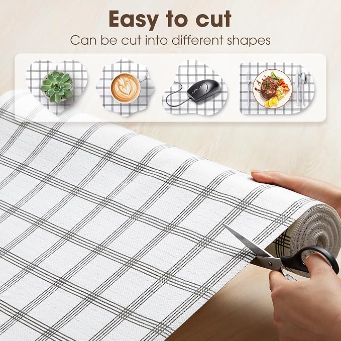 Drawer and Shelf Liner, Non-Slip Kitchen Cabinet Liners Non-Adhesive Thick - Image 4