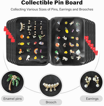 Enamel Pin Display Bag EVA Hard Shell Pin Trading Book, 18 Page Collectible Pin - Image 3