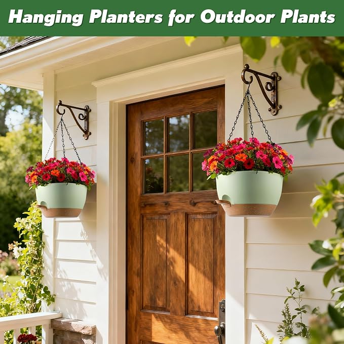 3-Piece Set of 10-Inch Hanging Planters - Image 5