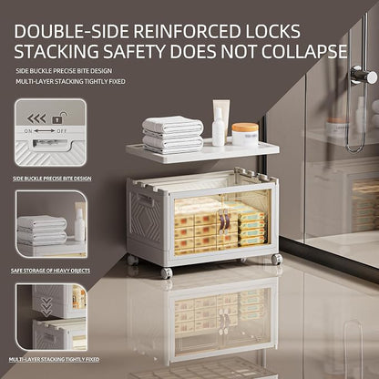 68 QT / 17 Gal White Storage Bins - Image 4
