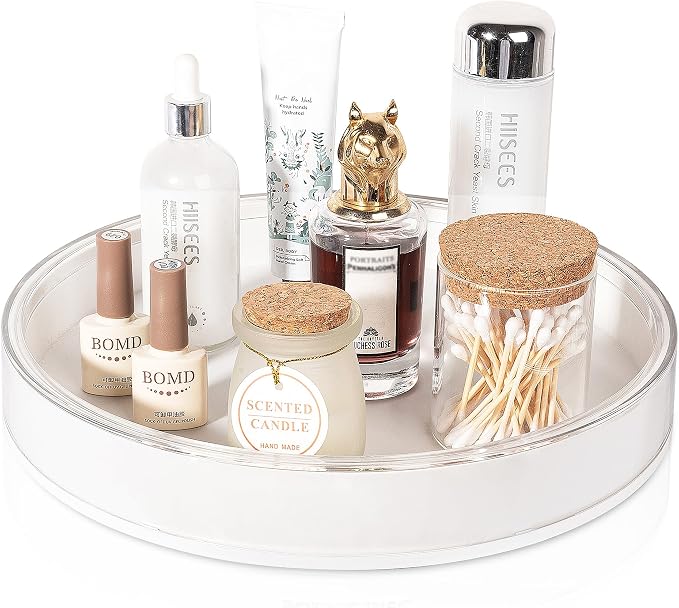 Anyoifax 360 Rotating Makeup Organizer Perfume Tray Skincare Holder Spinning by Anyoifax