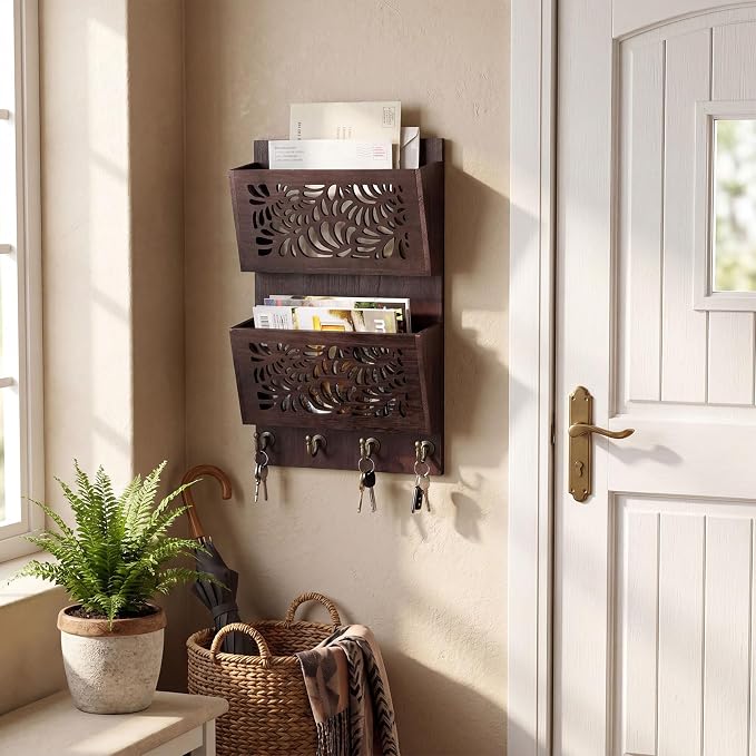 Wenqik Mail Organizer Wall Mounted - Image 2