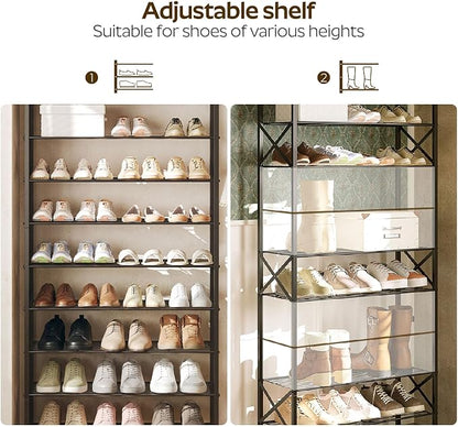 YATINEY 8 Tier Shoe Rack, Large Capacity Shoe Storage Organizer Holds 32 Pairs - Image 6