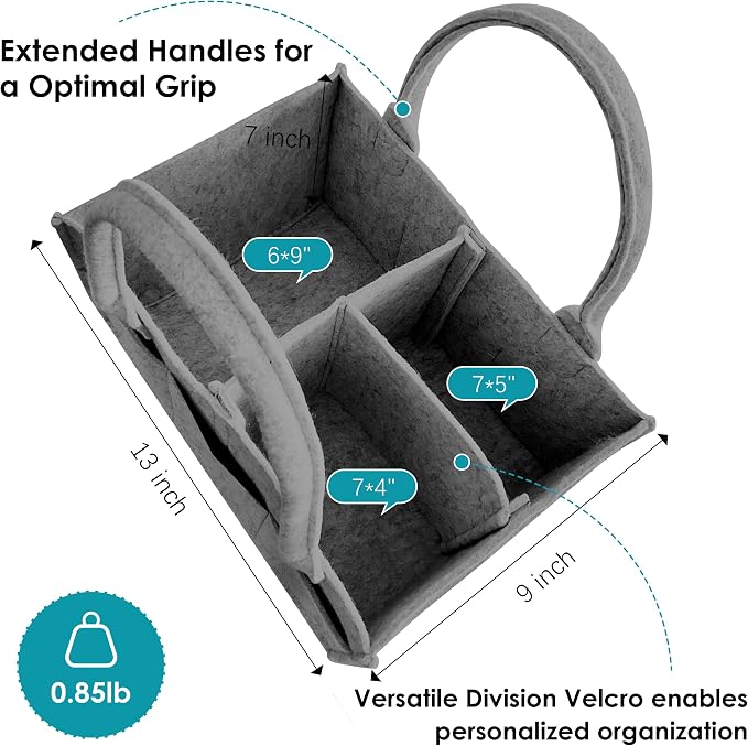 Cute Castle 2 Pack Diaper Caddy Organizer - Image 2