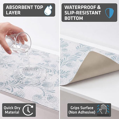 Drymate Premium Luxury Shelf & Drawer Liner, Thick Cushioned Fabric, - Image 3