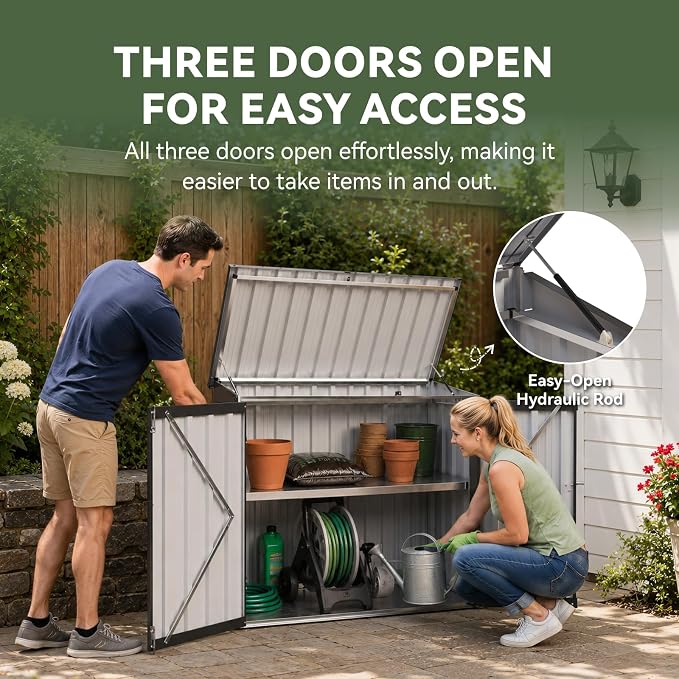 Aoxun Outdoor Storage Cabinet - Image 4