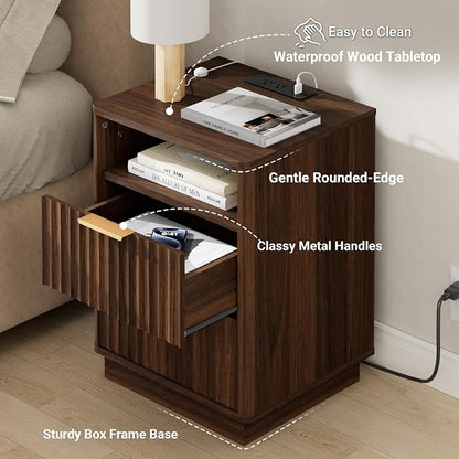 Fluted Night Stand Set of 2 - Image 5