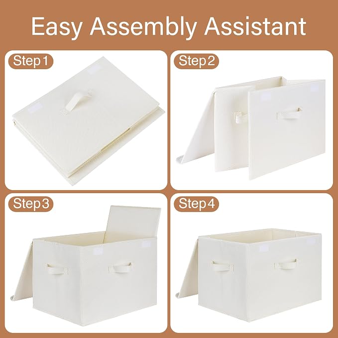GRANNY SAYS Storage Boxes with Lids, Large Storage Bins with Lids, Decorative - Image 7