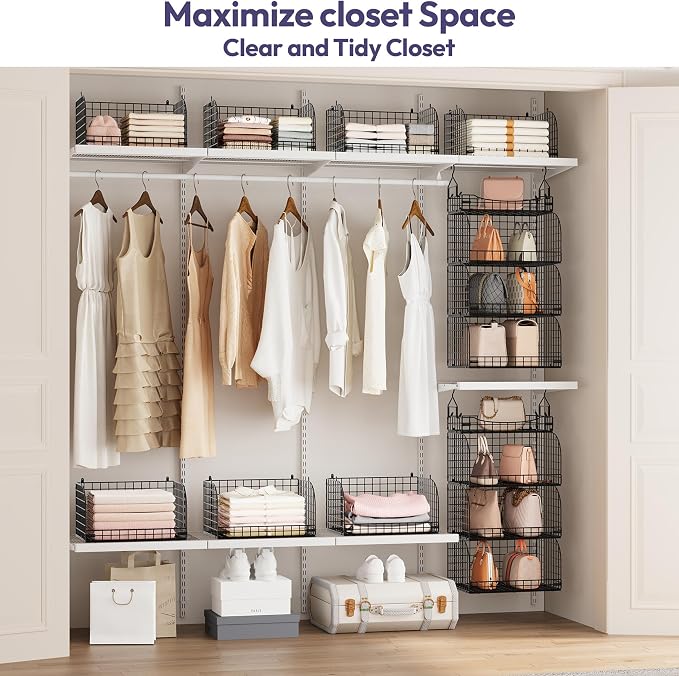 SWTYMIKI Hanging Closet Organizer Storage - Image 5