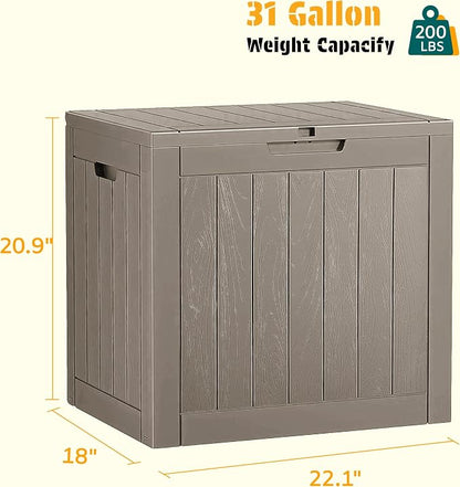 NUNU LAB 31 Gallon Outdoor Storage Box Waterproof, Outside Package Delivery - Image 3