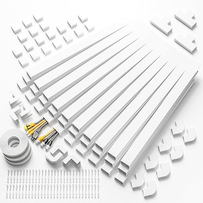 Delamu TV Cord Hider Wall, 472in Cable Hider, Large Cord Covers - Image 9