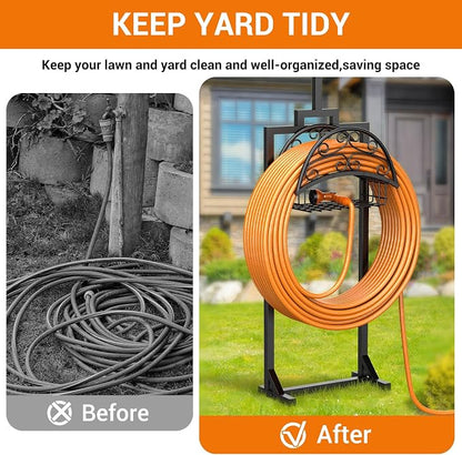 Garden Hose Holder with Shepherds Hooks - Image 5