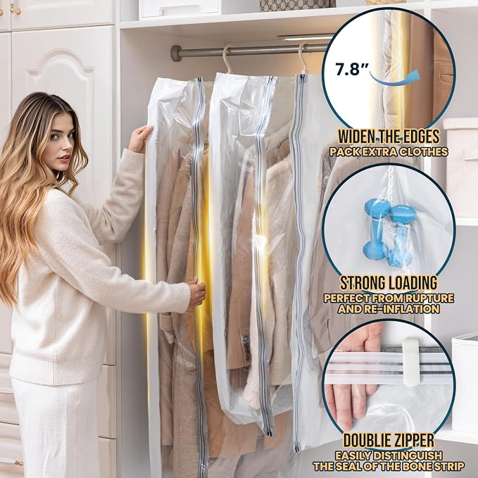 TAILI Hanging Vacuum Sealer Storage Space Saver Bags - Image 3