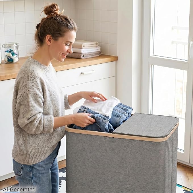 DOKEHOM 160L Extra Large Laundry Hamper - Image 8