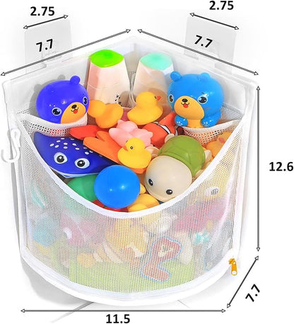 KPH Bath Toy Organizer, Large Capacity Corner Hanging - Image 5