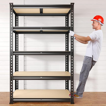 REIBII 2020LBS Storage Shelves 5 Tier Garage Shelving Heavy Duty Adjustable - Image 2