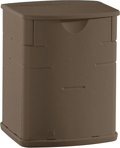 Rubbermaid Small Resin Outdoor Storage Deck Box Weather Resistant Brown Deck by Unknown