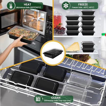 28oz Meal Prep Containers, Reusable Bento Box - Image 6