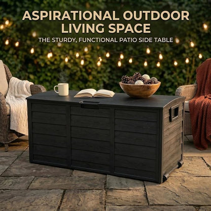 75 Gallon Outdoor Storage Box, 260L Waterproof Resin Deck Box - Image 6