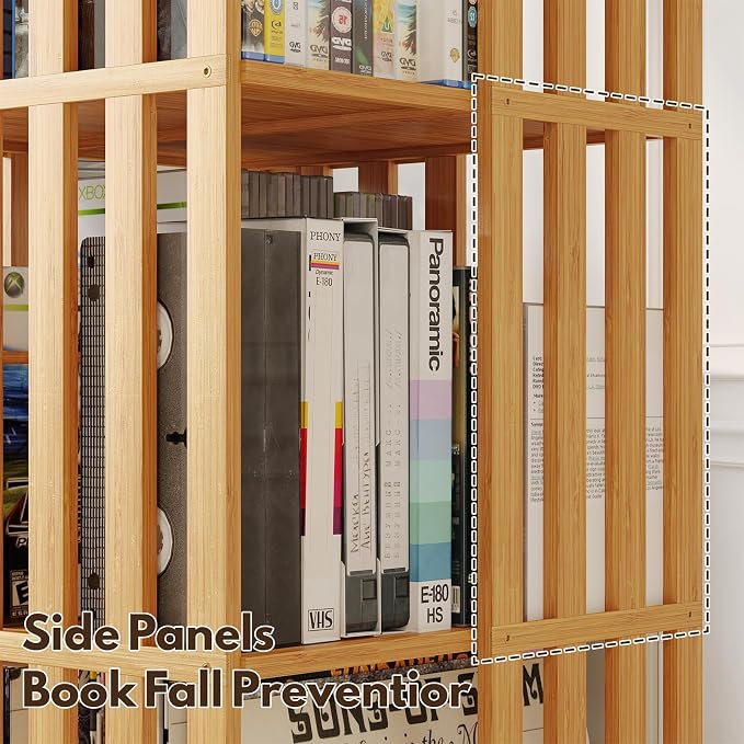 XIMN 360° Rotating Bamboo CD/DVD Shelf - Image 7