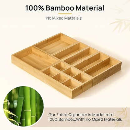 Vtopmart Bamboo Drawer Organizer Boxes - Image 5