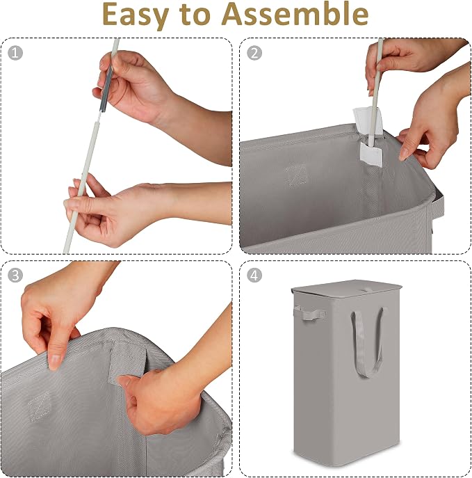efluky Slim Laundry Basket - Image 4