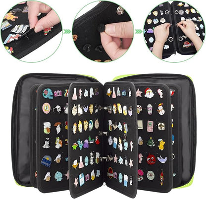 Enamel Pin Display Pages Pin Carrying Case, Pins Collection Storage Organizer - Image 5