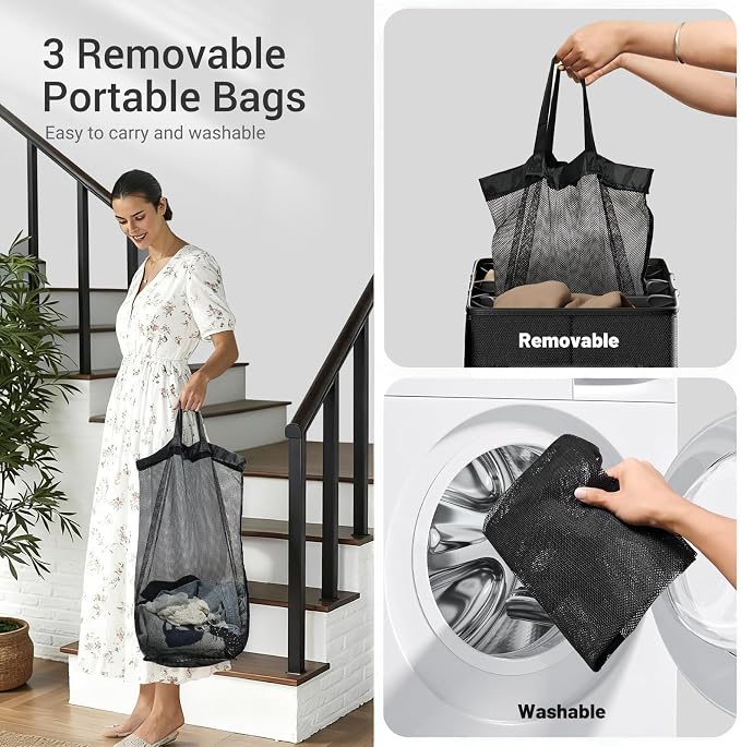 185L Laundry Hamper 3 Section - Image 5