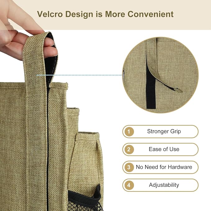 Surblue Bedside Caddy Hanging Bed Organizer Storage Bag Pocket - Image 5