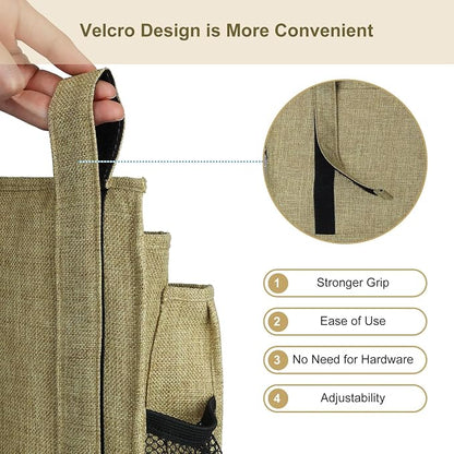 Surblue Bedside Caddy Hanging Bed Organizer Storage Bag Pocket - Image 5