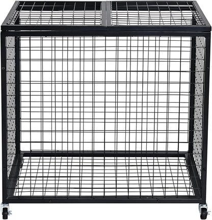 VEVOR Rolling Sports Ball Storage Cart, Lockable Basketball Cage - Image 11