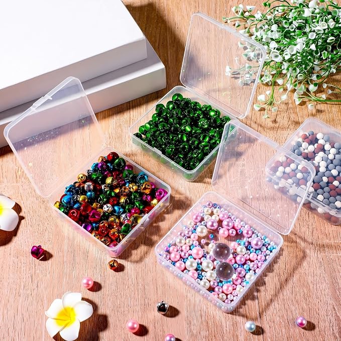 Jetec 30 Pieces Mini Plastic Clear Beads Storage Containers Box - Image 5
