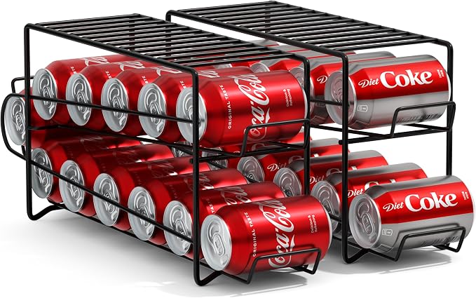 Sorbus 2-Pack Soda Can Dispenser Rack – Beverage Organizer by Sorbus