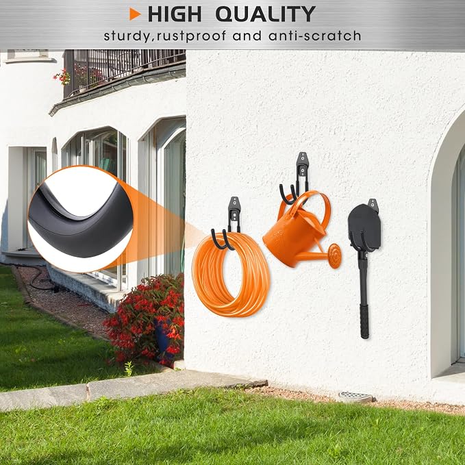 Garage Tool Hooks Wall Mount, 6 Pack Heavy Duty Storage Hooks - Image 3