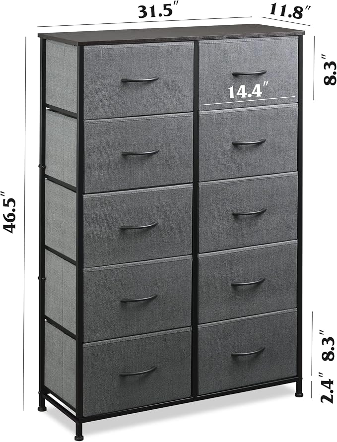 WLIVE Tall Dresser for Bedroom - Image 3