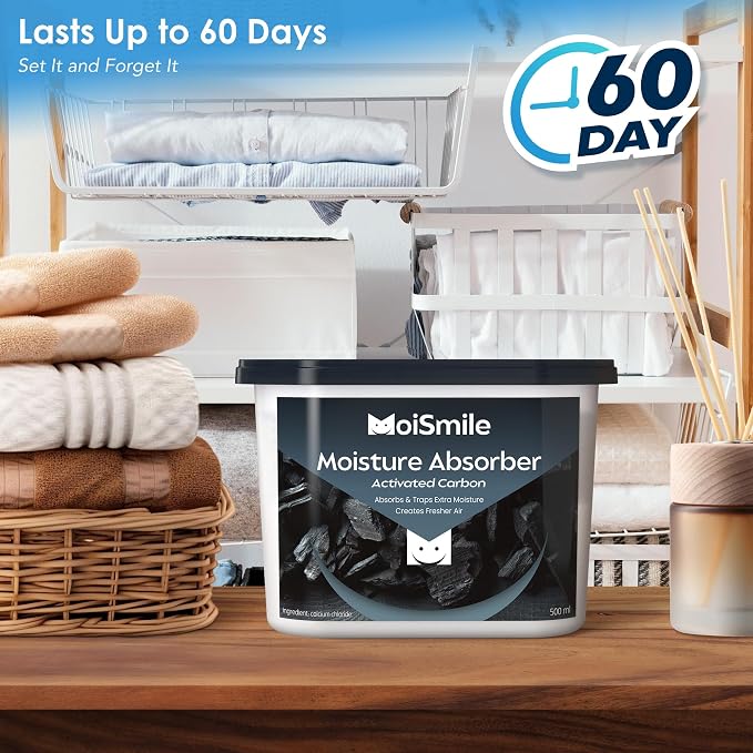 Moisture Absorbers 3 Pack, Activated Carbonfor Closet Dehumidifier Moisture - Image 4