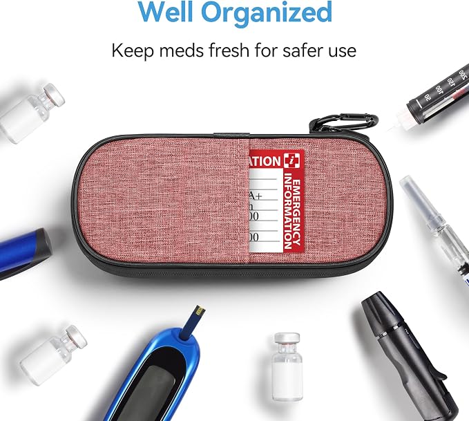Insulin Cooler Travel Case Diabetic Medication Insulated Cool Organizer - Image 3