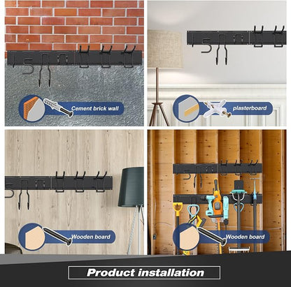 Storaboks Heavy Duty Garage Storage Rack System, Wall Mounted Tool Organizer - Image 5