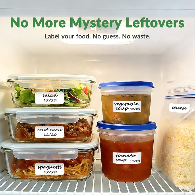 NATURALABEL 700 PCS Blank Removable Freezer Labels - Image 7