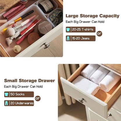 T4TREAM 6 Drawers Dresser Chests - Image 3