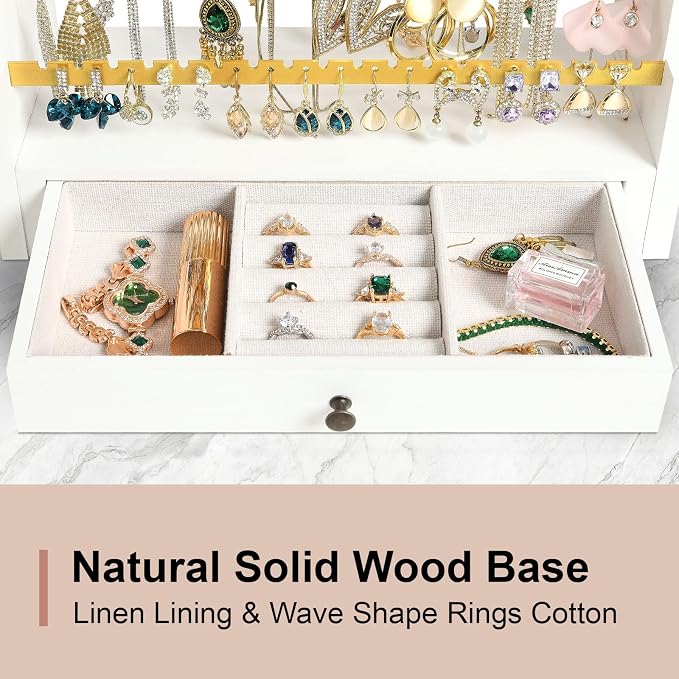 Pinzoveco Earring Organizer, 5 Layer Earring Holder Organizer - Image 5